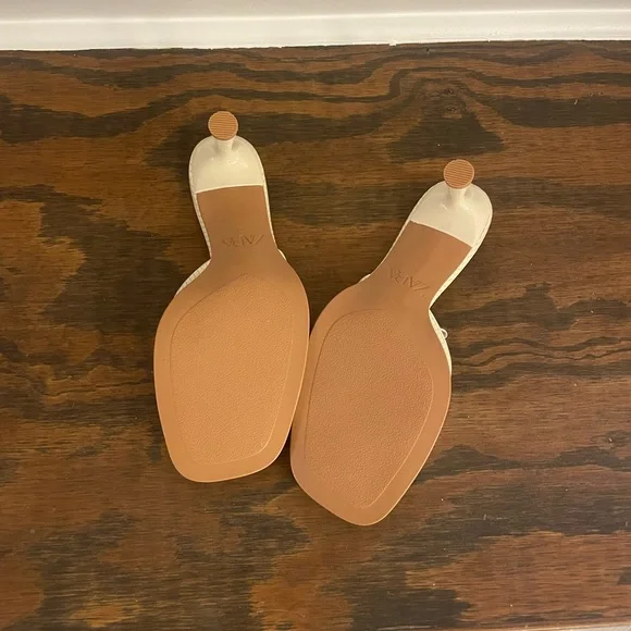 Zara Nude Kitten Heel Sandals - Picture 4 of 4